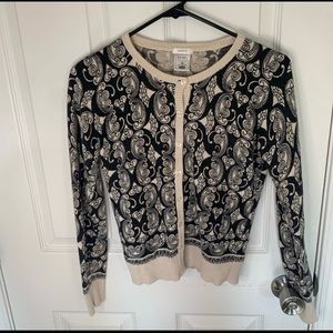 Old Navy Black & White Cardigan